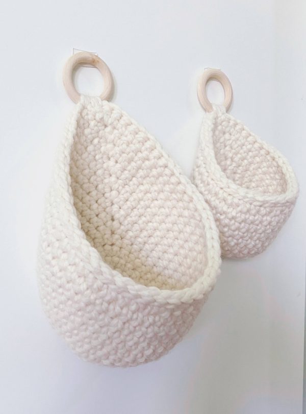 Product Image and Link for Crochet Hanging Basket | Macrame Planter | Teardrop Hanging Storage