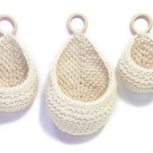 Product Image and Link for Crochet Hanging Basket | Macrame Planter | Teardrop Hanging Storage