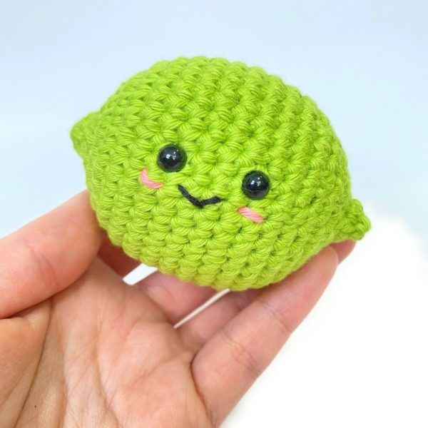 Product Image and Link for Crochet Lime Stuffed Plush Amigurumi | Play Food | Stress Ball