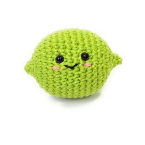 Product Image and Link for Crochet Lime Stuffed Plush Amigurumi | Play Food | Stress Ball