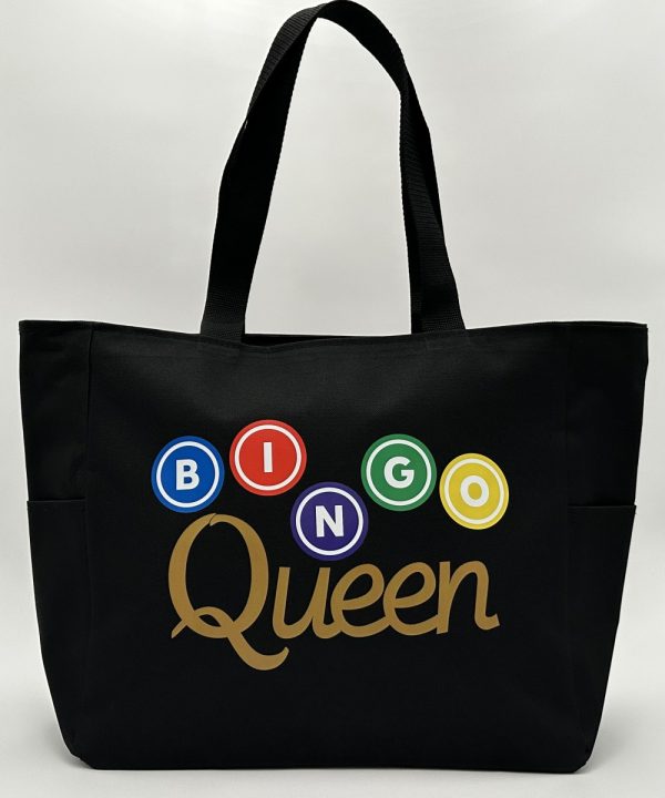 Product Image and Link for One-of-a-kind Essential Tote Bag BINGO Queen