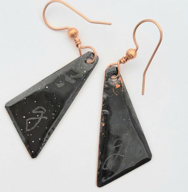 Product Image and Link for Large Orange Butterfly Wing Earrings