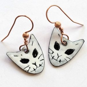 Product Image and Link for Gato De Los Muertos Earrings