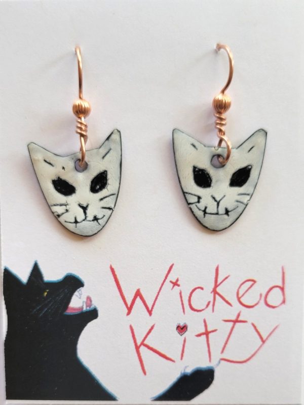 Product Image and Link for Gato De Los Muertos Earrings