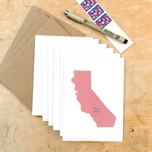Product Image and Link for Southern California Happy Place Cards – Set of Six Cards