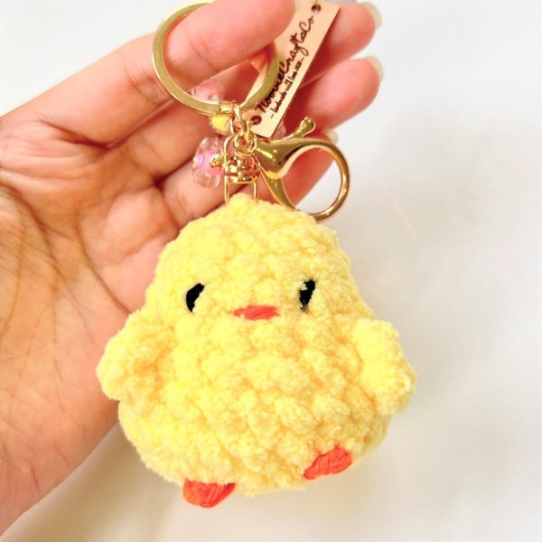 Product Image and Link for Mini Chick Crochet Plushie Keychain | Amigurumi |Gift