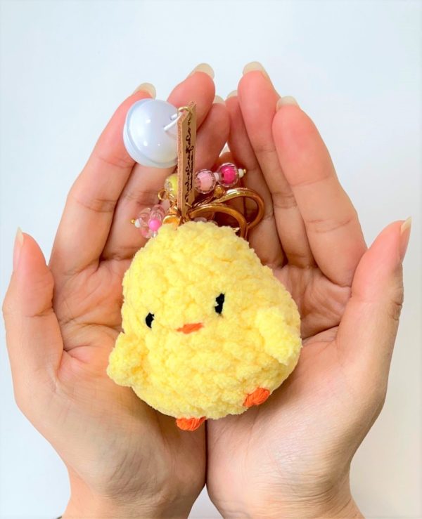 Product Image and Link for Mini Chick Crochet Plushie Keychain | Amigurumi |Gift