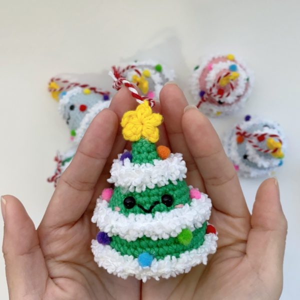 Product Image and Link for Handmade Crochet Christmas Tree Ornament