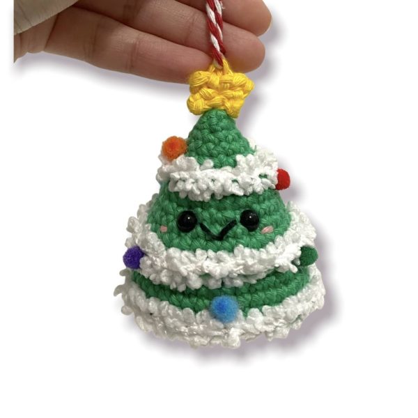 Product Image and Link for Handmade Crochet Christmas Tree Ornament