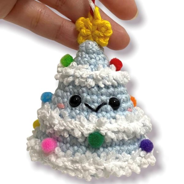 Product Image and Link for Handmade Crochet Christmas Tree Ornament