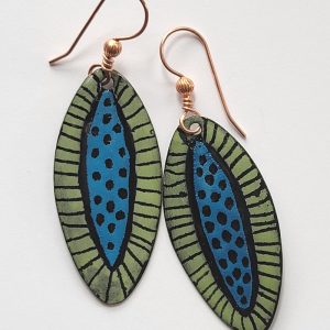 Product Image and Link for Oval Seedpod Earrings