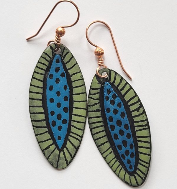 Product Image and Link for Oval Seedpod Earrings