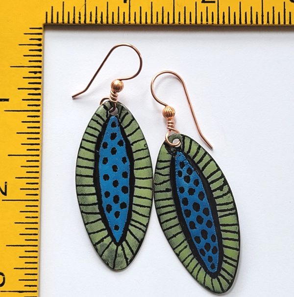 Product Image and Link for Oval Seedpod Earrings