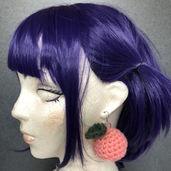 Product Image and Link for Peachy Girl Sweet and Juicy Crochet Earrings