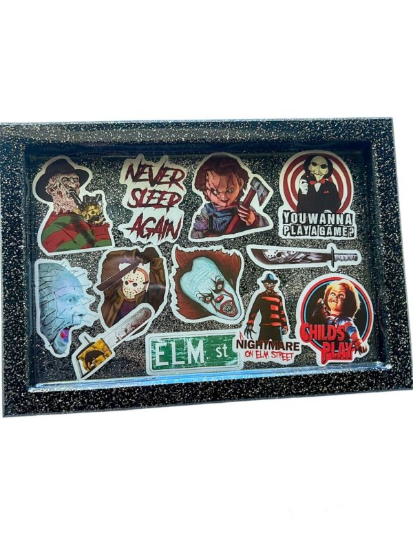 Product Image and Link for Horror Movie Rolling Tray Epoxy Resin