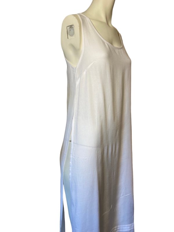 Product Image and Link for Sleeveless Round Neck Shirt with Side Slits