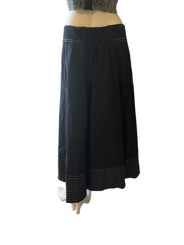 Product Image and Link for Flare Black Skirt with Stitching