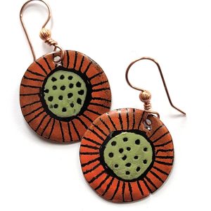 Product Image and Link for Round Seedpod Earrings