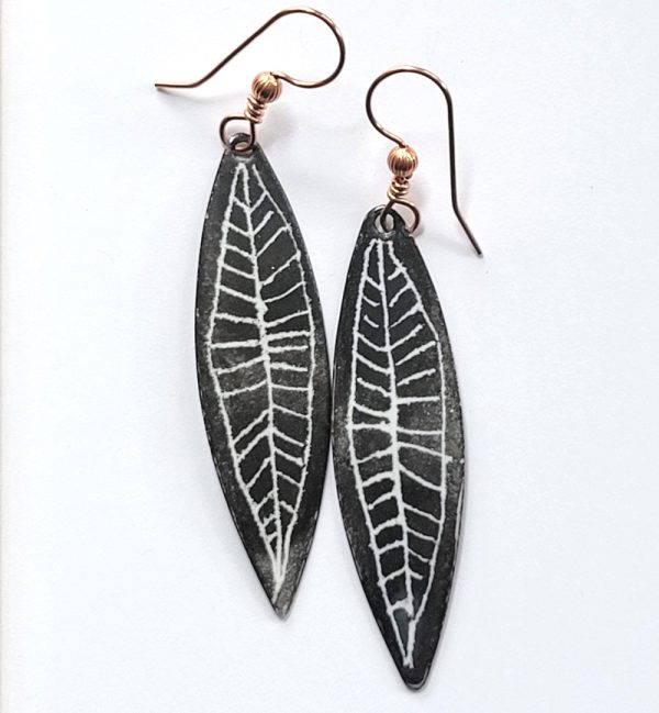 Product Image and Link for Black & White Shuteye Earrings