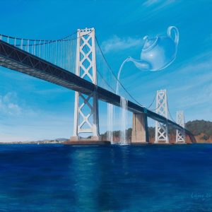 Product Image and Link for “Traffic is Flowing on the Bay Bridge” Painting – Paper Print