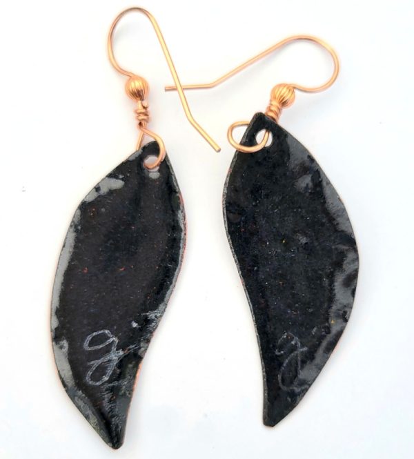 Product Image and Link for Textured Leaf Earrings