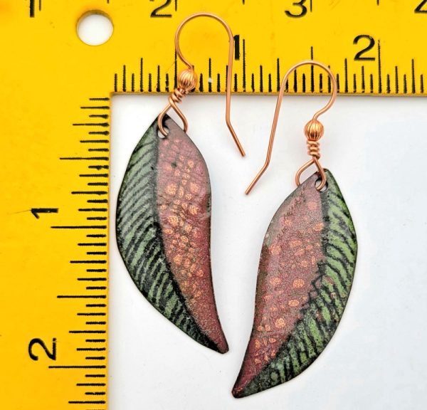 Product Image and Link for Textured Leaf Earrings