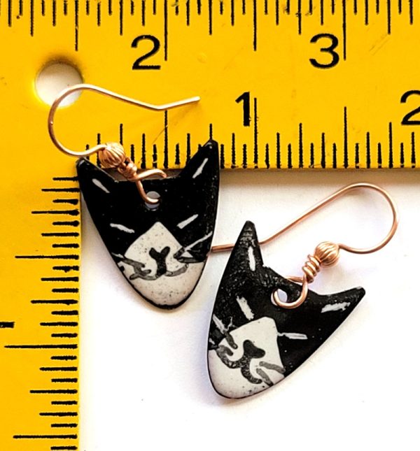 Product Image and Link for Wicked Tuxedo Kitty Earrings