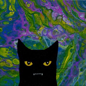Product Image and Link for Wicked Kitty Painting