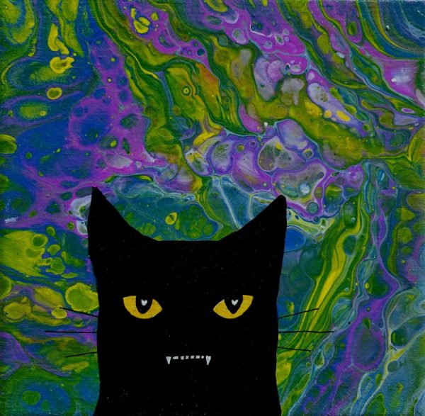 Product Image and Link for Wicked Kitty Painting
