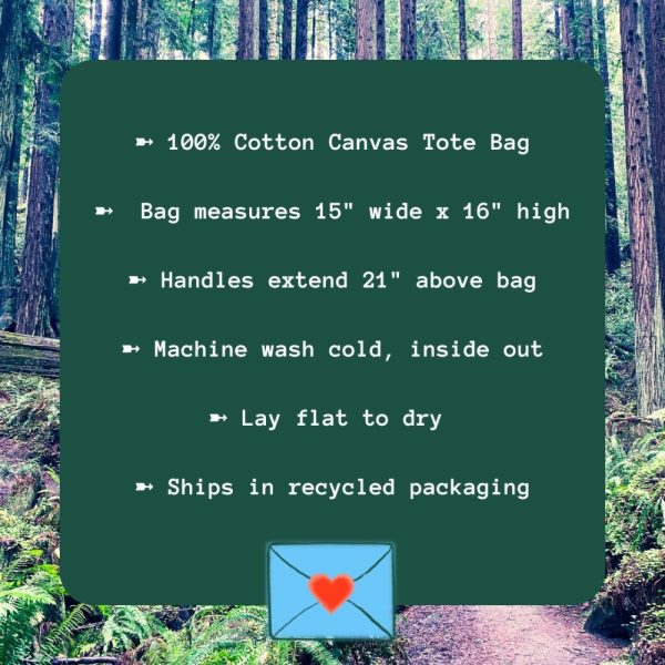 Product Image and Link for Canvas Tote Bag with Forest Scene