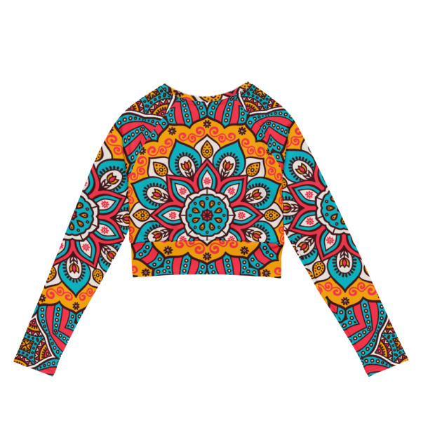 Product Image and Link for Crop Top Long-Sleeve, Mandala Design