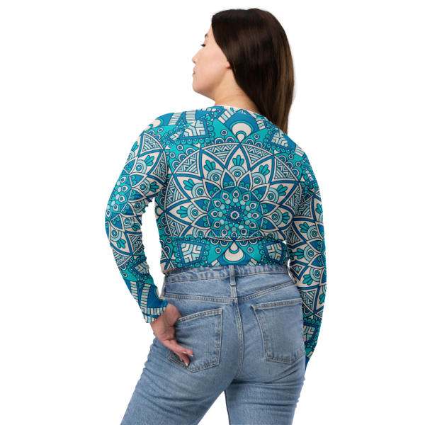 Product Image and Link for Crop Top Long-Sleeve, Mandala Design