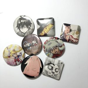 Product Image and Link for Anime Pop culture Comics Magazine 37mm Pins