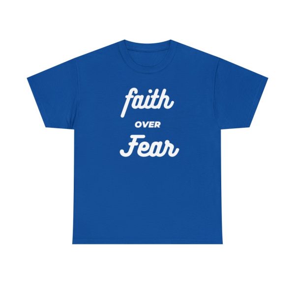 Product Image and Link for T-Shirt Heavy Cotton Unsex “Faith over Fear”