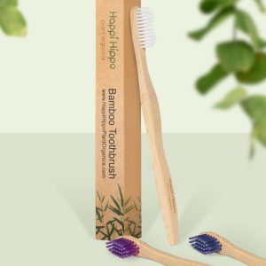 Product Image and Link for Adult Bamboo Toothbrush – White Soft Bristles