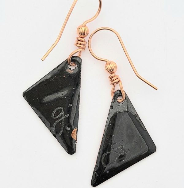 Product Image and Link for Orange Butterfly Wing Earrings