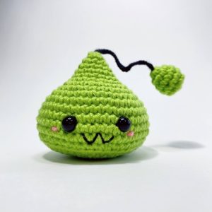 Product Image and Link for MapleStory Green Slime Crochet Plushie Amigurumi