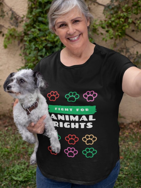 Product Image and Link for Unisex T-shirt with Animal Rights Graphic