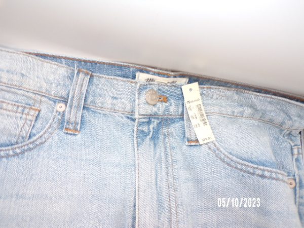 Product Image and Link for NEW Madewell Denim Jeans Mini Skirt 27 Distressed A Line Frayed Hem Cotton $79