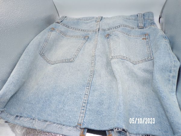 Product Image and Link for NEW Madewell Denim Jeans Mini Skirt 27 Distressed A Line Frayed Hem Cotton $79