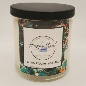 Product Image and Link for Cactus Flower and Jade 9 oz Soy Candle