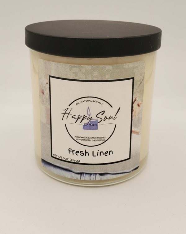 Product Image and Link for Fresh Linen 9 oz Soy Candle