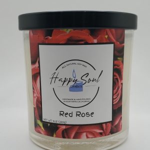 Product Image and Link for Red Rose 9 oz Soy Candle