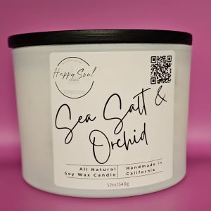 Product Image and Link for Sea Salt and Orchid 3-Wick Soy Candle (12oz)