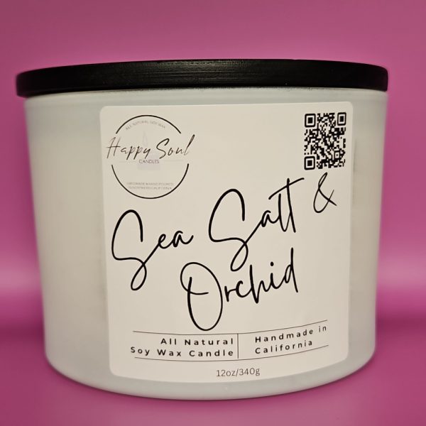 Product Image and Link for Sea Salt and Orchid 3-Wick Soy Candle (12oz)