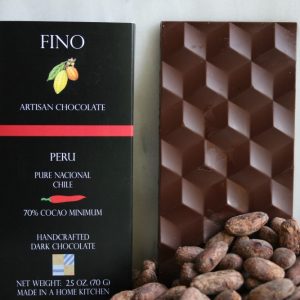 Product Image and Link for DARK CHOCOLATE BAR WITH CHILE 70% CACAO