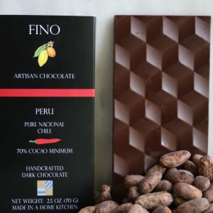 Product Image and Link for DARK CHOCOLATE BAR WITH CHILE 70% CACAO