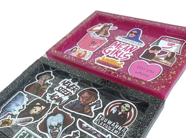Product Image and Link for Mean Girls Rolling Tray Handmade Epoxy Resin