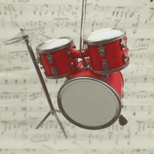 Product Image and Link for Red Drum Set Ornament