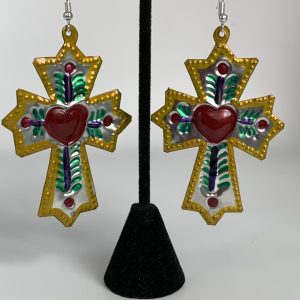 Product Image and Link for Earrings, Cruz Tinplate